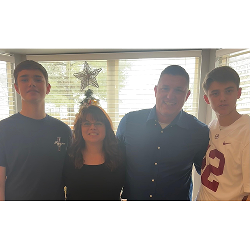 Charity and her family